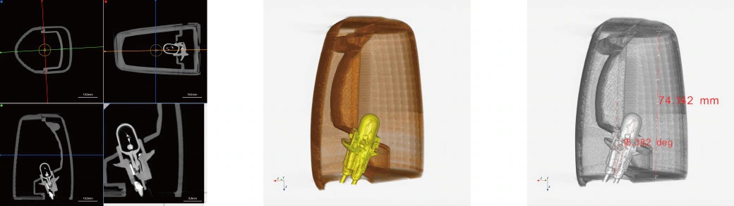 Bauteilprüfung eines Blinkers für ein Auto