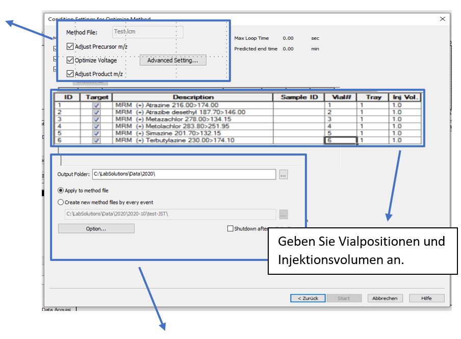 Markieren Sie im folgenden Fenster die drei Optionen