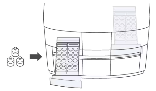 Automatische aufeinanderfolgende Analysen von bis zu 48 Proben