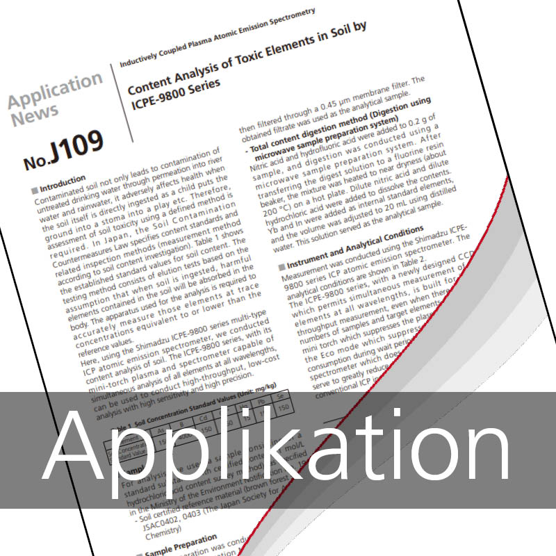 ICPE Analyse von Bodenproben