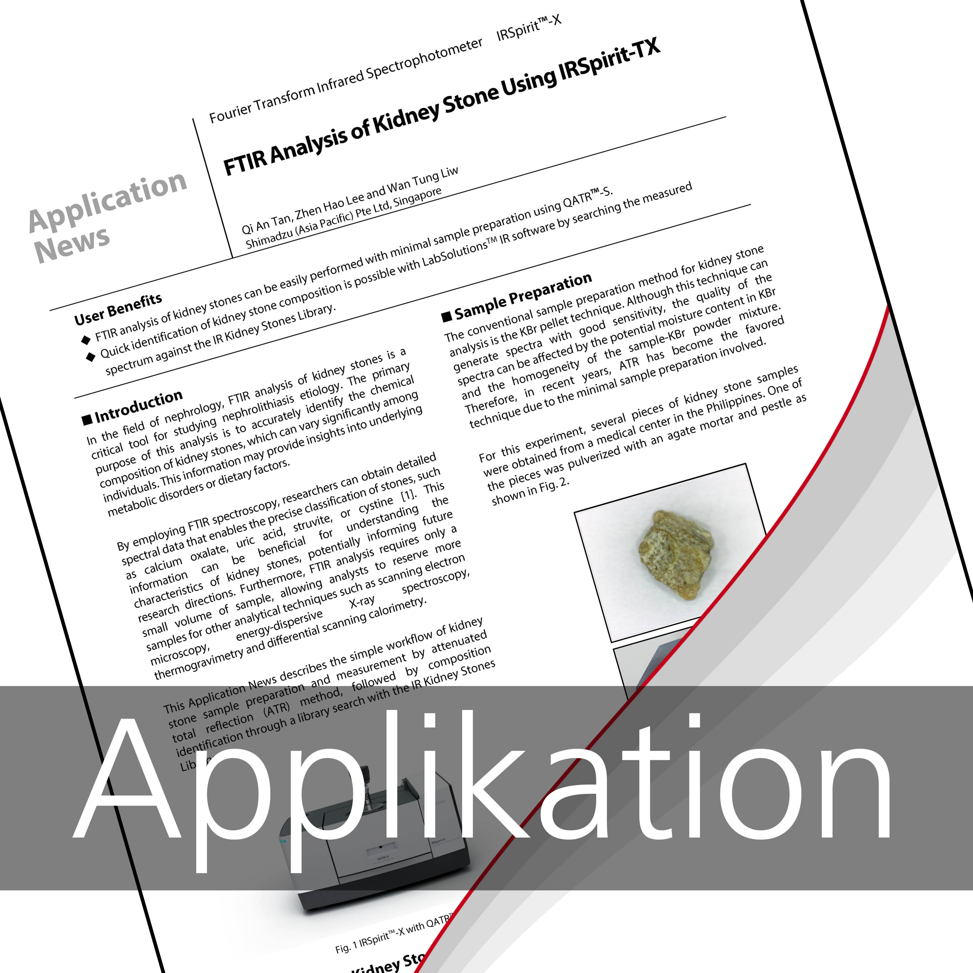 Analysis kidney stone FTIR Spektroskopie
