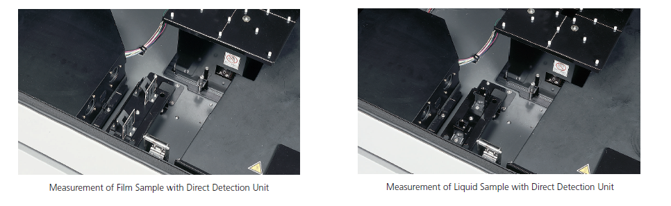 Messung von Proben mit Direct Detection Unit