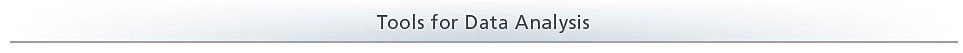 Tools for Data Analysis