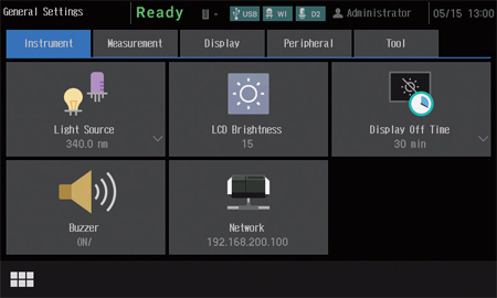 UV-1900i: Intuitive Touchscreen-Navigation